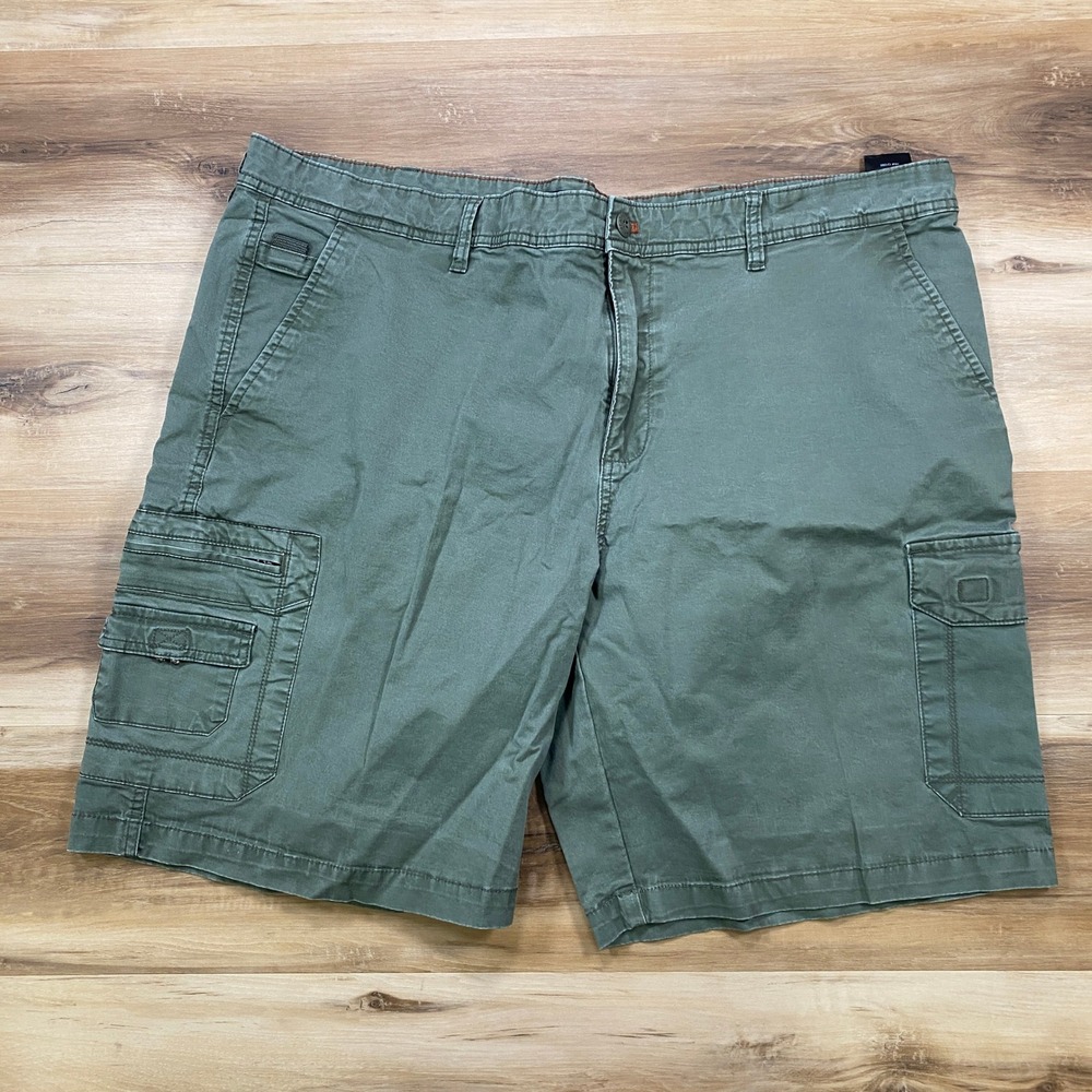 Weatherproof Cargo Shorts 44W Outdoor Hiking Cotton Stretch Green